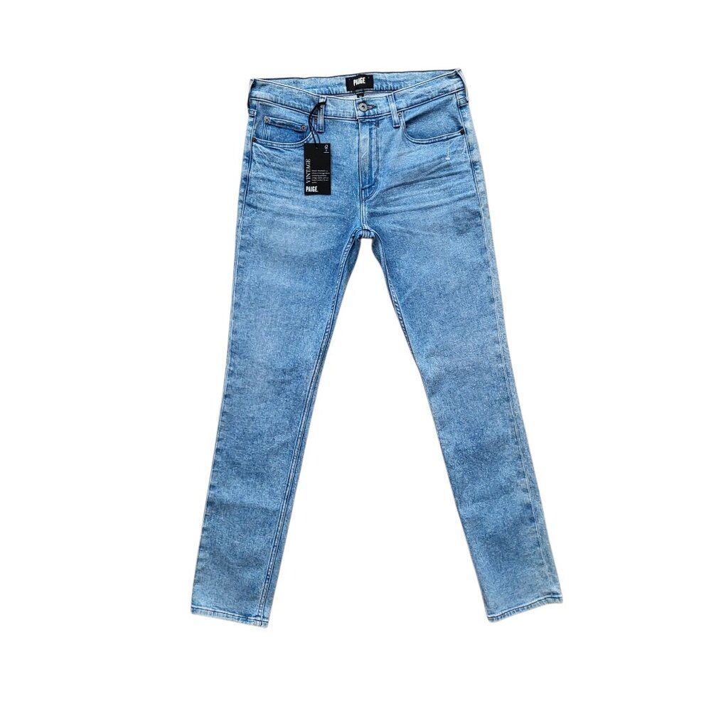 Paige Lennox Vintage Slim Fit Jeans in Ogden Wash Men's Size 33